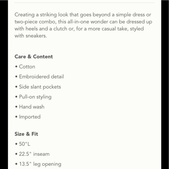 Anthropologie Floral Lace Bandeau Lounge Jumpsuit - Picture 4 of 4